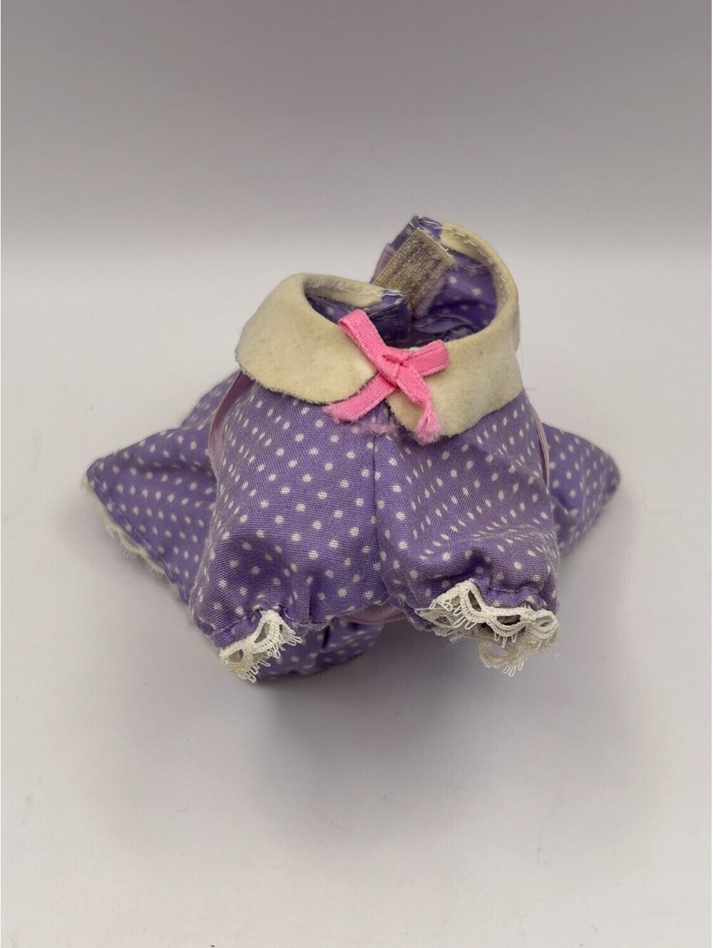 Purple Polka Dot Doll Dress for My Little Pony Lace Trim Peter Pan Collar Outfit